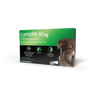 Imagem de Elanco Capstar Antipulgas 57 Mg Para Cães Acima De 11 4 Kg - 1 Comprimido