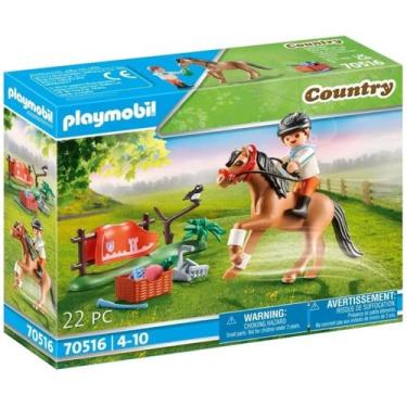 Imagem de Playmobil Country Fazenda - Pôneis Cavalo Connemar -22 Peças - Sunny