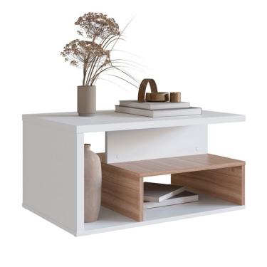 Imagem de Mesa de Centro Retangular Leah Branca e Montana