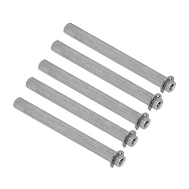 Imagem de Garosa 5Pcs Long Rod Nut Hex Coupling Fêmea Rosqueada Barra Reta Eixo Hexagonal de Aço Inoxidável com Ranhura de Circlip Compatível com Dia 8mm (0960), Ferramentas de Rolamento