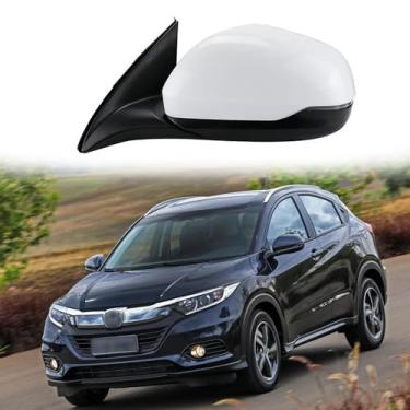 Imagem de Conjunto de espelho lateral do motorista adequado para HONDA Vezel HRV XRV Acessórios de espelho retrovisor 2014 2015 2016 2017 Conjunto de espelhos retrovisores de porta lateral (8 fios)