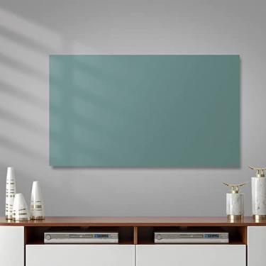 Imagem de Capa de TV de tecidos elásticos, capa protetora de tela macia e confortável à prova de poeira, para decoração de sala de estar interna/externa, verde, 55~65 pol.