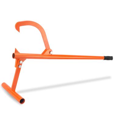 Imagem de MAHOOMMAKH Levantador de toras Timberjack de 129 cm, gancho para rolo de toras - Macaco de madeira, ferramentas de registro para rolar e levantar os troncos