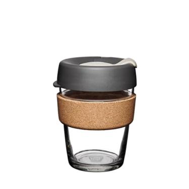 Imagem de KeepCup, Copo de vidro reutilizável de cortiça, médio 340 ml | 340 ml, pressione