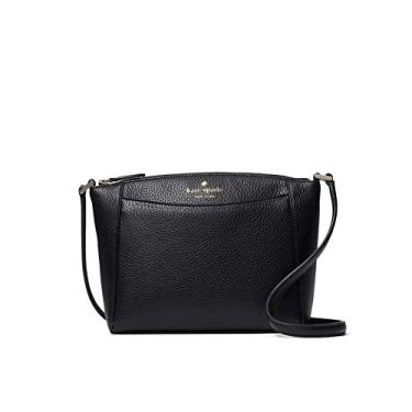 Imagem de Bolsa tiracolo Kate Spade Monica de couro granulado, Preto, Small