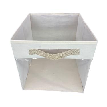 Imagem de Caixa Organizadora de Brinquedos Closet Armário Com Visor Transparente e Alça