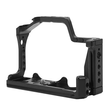 Imagem de Equipamento Estabilizador de Gaiola de Câmera Com Sapata Fria, Furos Roscados de 1/4 3/8 de Polegada, para Furo, Gaiola de Vídeo DSLR de Liga de Alumínio Com Suporte para Monitor