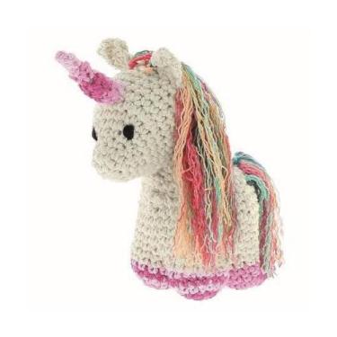 Imagem de Hoooked Kit de fios Unicorn Nora com fio ecológico barbante branco