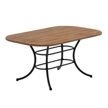 Imagem de Mesa de Jantar 6 Lugares 1,60m 1547 Carraro Freijó com Preto