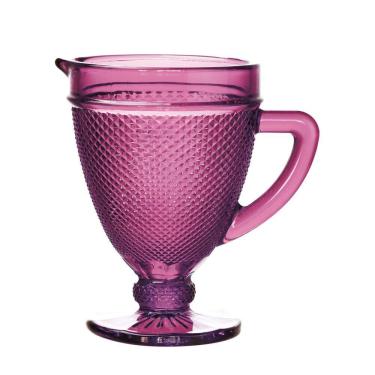 Imagem de Jarra de Vidro Bico de Jaca Lilás 1L - Bon Gourmet