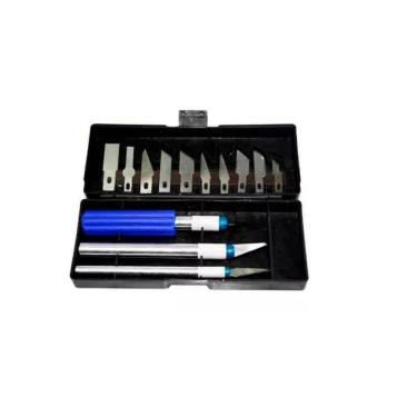 Imagem de Estilete De Precisão Western Com 3 Cabos E 13 Lâminas