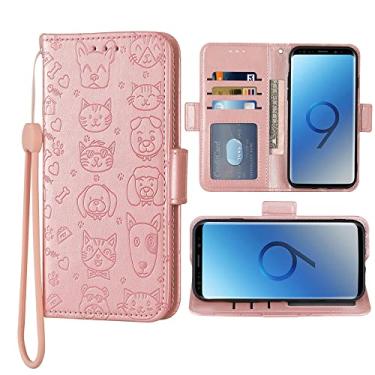 Imagem de FDCWTSH Compatível com Samsung Galaxy A82 5G/Quantum 2 capa carteira alça de pulso couro flip capa suporte suporte acessórios celulares capa de telefone para Glaxay A 82 G5 Gaxaly 82A S82 ouro rosa