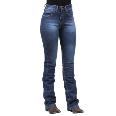 Imagem de Calça Jeans Feminina Azul Escuro Boot Cut Wrangler 36311