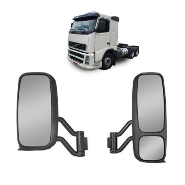 Imagem de 2 Espelho Retrovisor Compatível c Volvo FH/FM/NH até 2009 - Fabbof