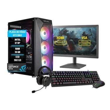 Imagem de Pc Gamer Completo I7 10º 16Gb Ssd 960 Gtx 1660 - Amorimtech