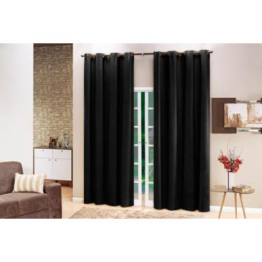 Imagem de Cortina Blackout 2,80m x 2,00m Corta 100 % Luz em PVC Folha Dupla Blac