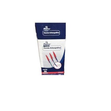 Imagem de kit 150 Canetas Esferográfica Vermelha Ponta Média 1.0mm - Mor, Vermel