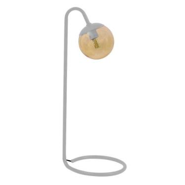 Imagem de Luminária De Mesa Sow Vidro Âmbar G9 + Lâmpada LED - I9LED, Branca, Bi