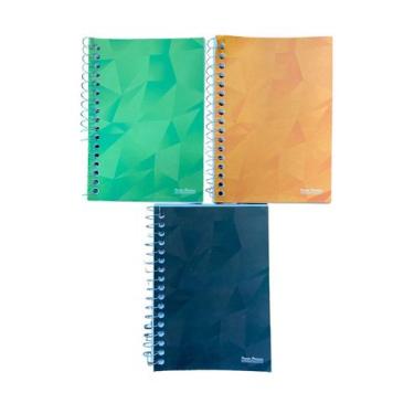 Imagem de 20un Caderno escolar espiral 1/8 Capa Flexível sortida 96fl - Blook, e