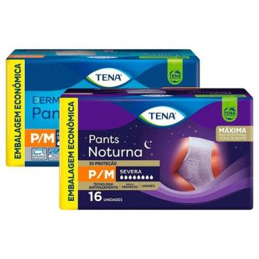 Imagem de Kit Roupa Íntima Tena Dermacare Pants P/M com 16 unidades + Roupa Ínti