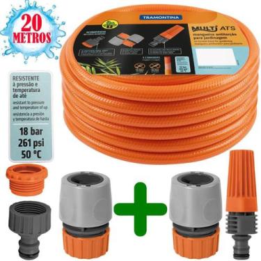 Imagem de Mangueira Ats Anti-Torção 1/2 Tramontina 20 Metros Completa