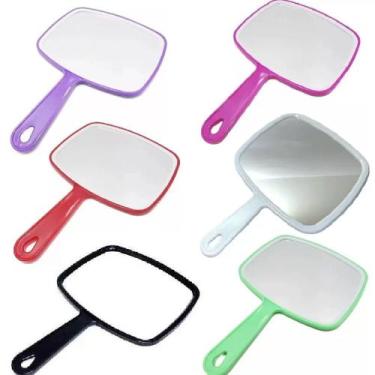 Imagem de Kit 4 Espelhos de Mão Retangular Maquiagem Dentista Salão - Moment
