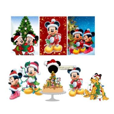 Imagem de Kit festa só um bolinho Mickey Natal - Marilinda