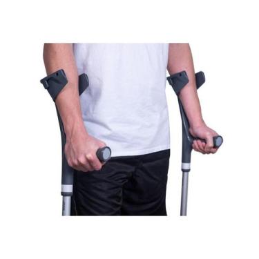 Imagem de Muleta Canadense Fixa Cinza Par Bc1560-Ge - Mercur