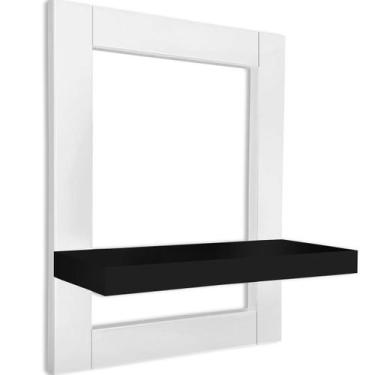 Imagem de Prateleira Nicho de Parede Quadro Decorativo Évora em MDF - Branca e P