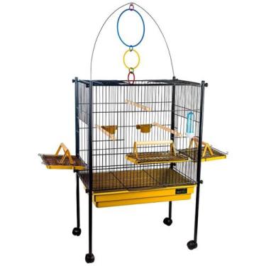 Imagem de Viveiro Gaiola Calopsita Triplex Black - Jel Plast, Amarela