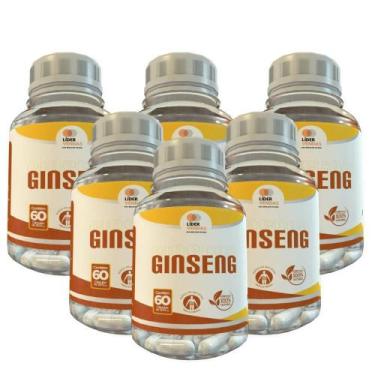 Imagem de Kit Ginseng - 60 Caps 500Mg - 6 Potes - LIDER VENDAS