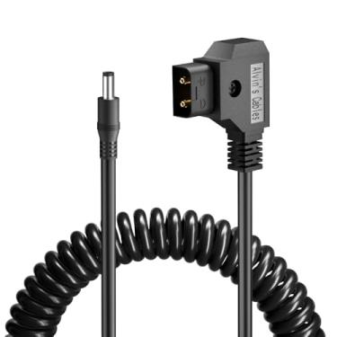 Imagem de Alvin's Cables Cabo espiral D-Tap para DC 2,1 mm para Blackmagic Design Video Assist, Atomos Shogun, monitor SmallHD 702