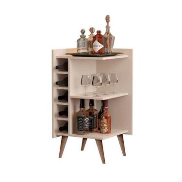 Imagem de Adega De Canto Malbec Cor Off White - Comprar Moveis Em Casa - Comprar