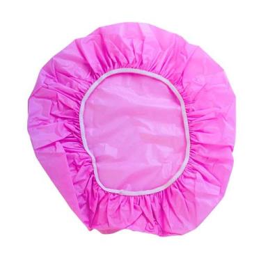 Imagem de Touca De Plástico Para Banho Com Elástico 28 cm Marco Boni, Rosa