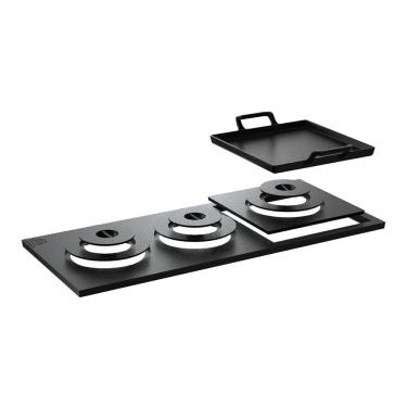 Imagem de Chapa Redução Fogão a Lenha Ferro Bifeteira 3 Furo 73x30x2cm