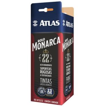 Imagem de Rolo de pintura paredes rugosas textura monarca de la sintetica 22mm a