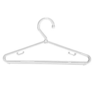 Imagem de Kit com 50 cabides modelo infantil fixo em acrílico transparente Comac