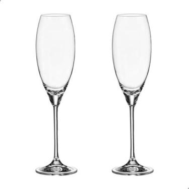 Imagem de Taça de Cristal Bohemia Para Champanhe 290 ml Carduelis 2 Peças - Bohe