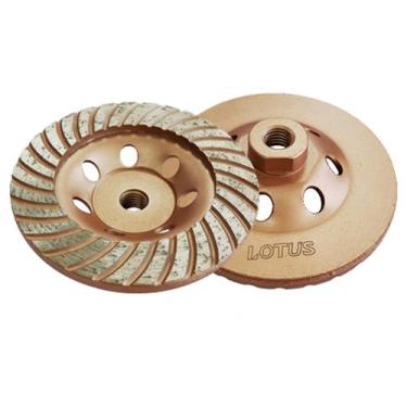 Imagem de Disco Desbaste Rebolo Diamantado Concreto 115mm Turbo Lotus