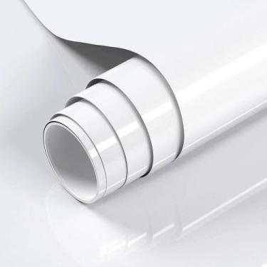 Imagem de Vinil Adesivo Branco Brilho Envelopamento Móveis 2m X 50cm - Brt Varie