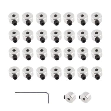 Imagem de Begino Plane Landing Gear Wheel Stop 0.08"/2.1mm Wheel Collar for RC Airplane Model Aircraft(30-Pack)