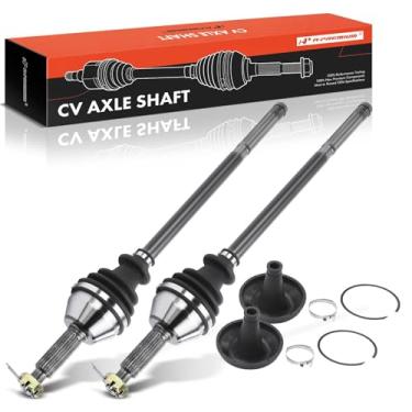 Imagem de A-Premium Par (2) Conjunto de eixo CV traseiro compatível com Polaris Outlaw 500 2006-2007, Outlaw 525 IRS 2007-2011, lado do motorista e do passageiro, número de substituição 1332429, 1332442