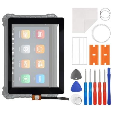Imagem de SWARK Substituição da lente do painel externo de vidro frontal + OCA compatível com MaxiSys MS906 (com função de toque (F-WGJ80233-V1) (sem tela LCD e digitalizador de toque) com kit de reparo