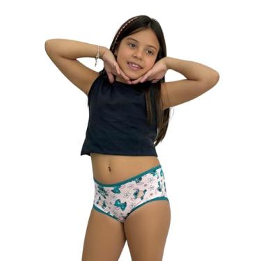 Imagem de Kit Calcinha Infantil Estampada em Microfibra, Confortável e Colorida