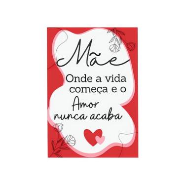 Imagem de 50 Cartões Agradecimento - Dia Das Mães- Tam: 7 x 10 cm - 4Food Print