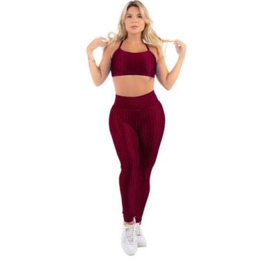 Imagem de Roupa De Academia Top  Costas Nuas+ Legging Conjunto New Zig - HYPE MO