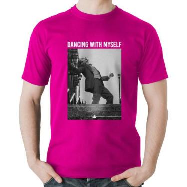 Imagem de Camiseta Algodão Dancing with myself - Foca na Moda, Rosa, GG