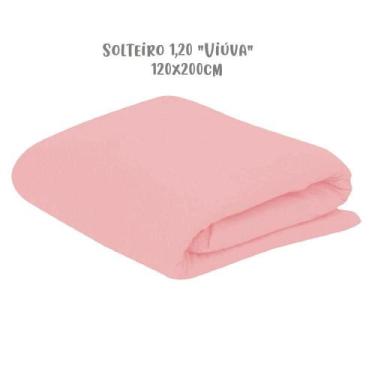 Imagem de Lençol de Elástico Avulso Solteiro Viúva 1,20 Rosa Arrumadinho Enxovai