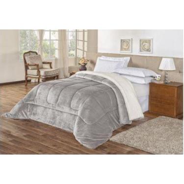 Imagem de Coberdrom Edredom Casal Queen Sherpa Várias Cores - Bordados Sampaio, 