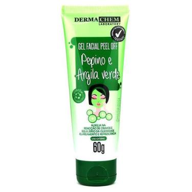Imagem de Gel PEEL OFF Facial Argila Verde E Pepino Dermachem 60g